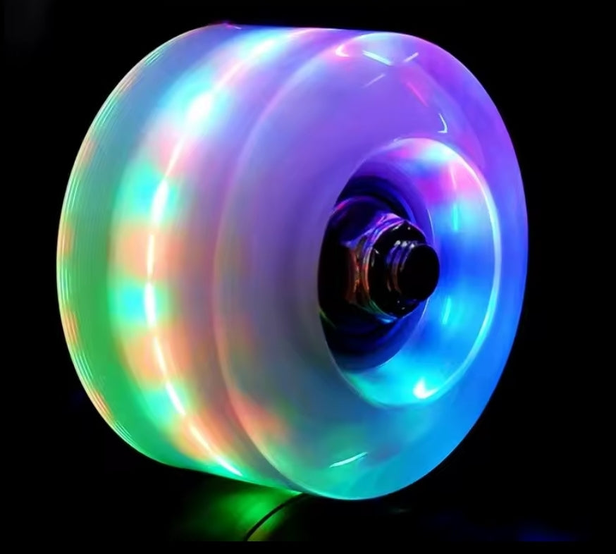 Light up wheels combo set- 8 wheels, bearing & tool