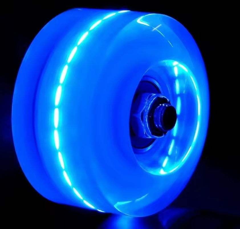 Light up wheels combo set- 8 wheels, bearing & tool