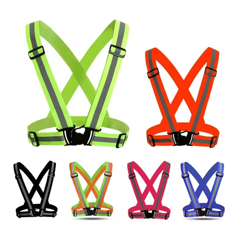 Colour reflective vest belt - unisex