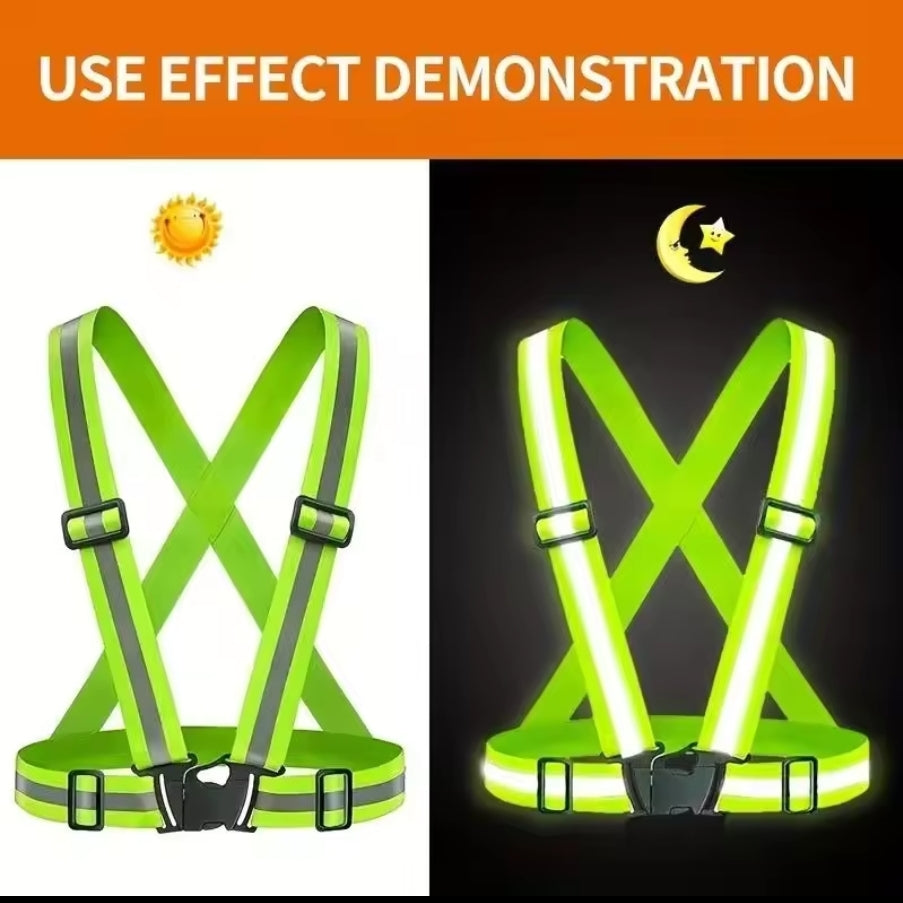 Colour reflective vest belt - unisex