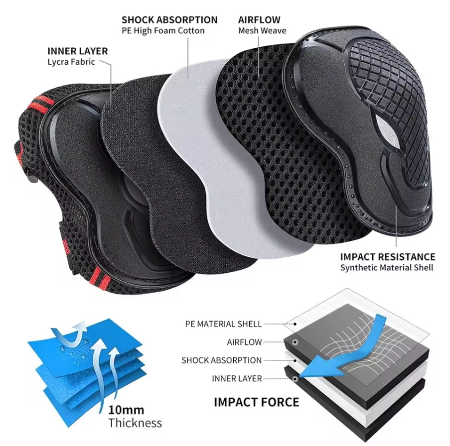 6 Piece set protective gear