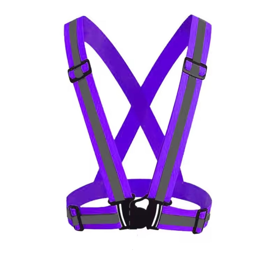 Colour reflective vest belt - unisex