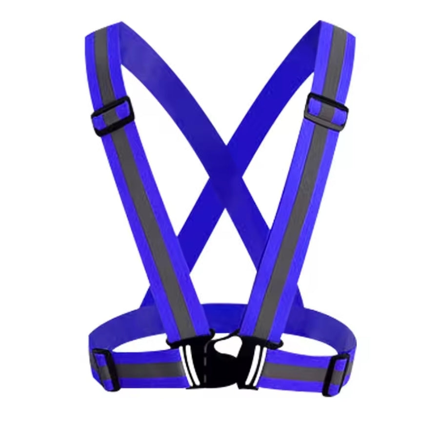 Colour reflective vest belt - unisex