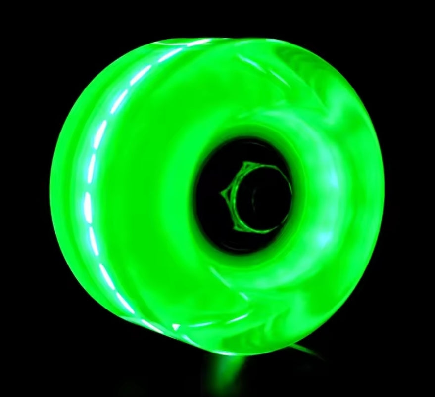 Light up wheels combo set- 8 wheels, bearing & tool