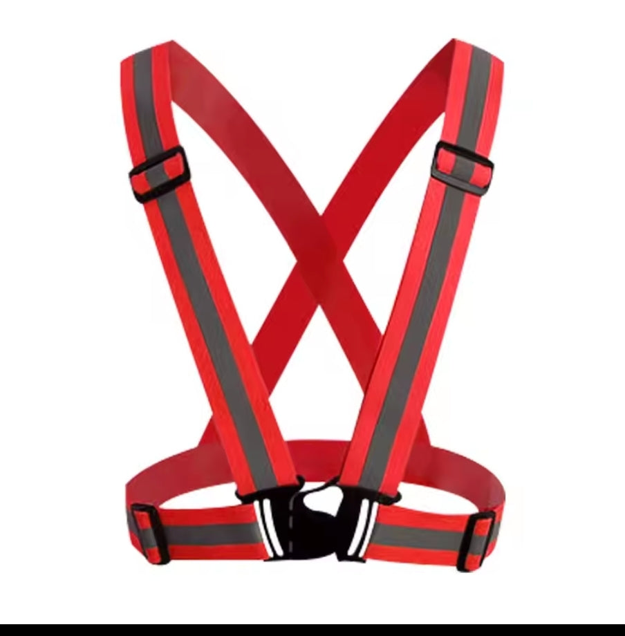 Colour reflective vest belt - unisex