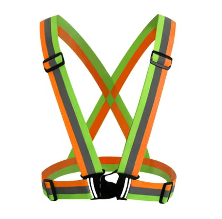 Colour reflective vest belt - unisex