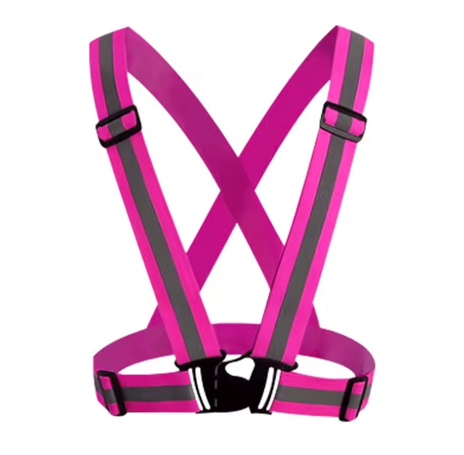 Colour reflective vest belt - unisex