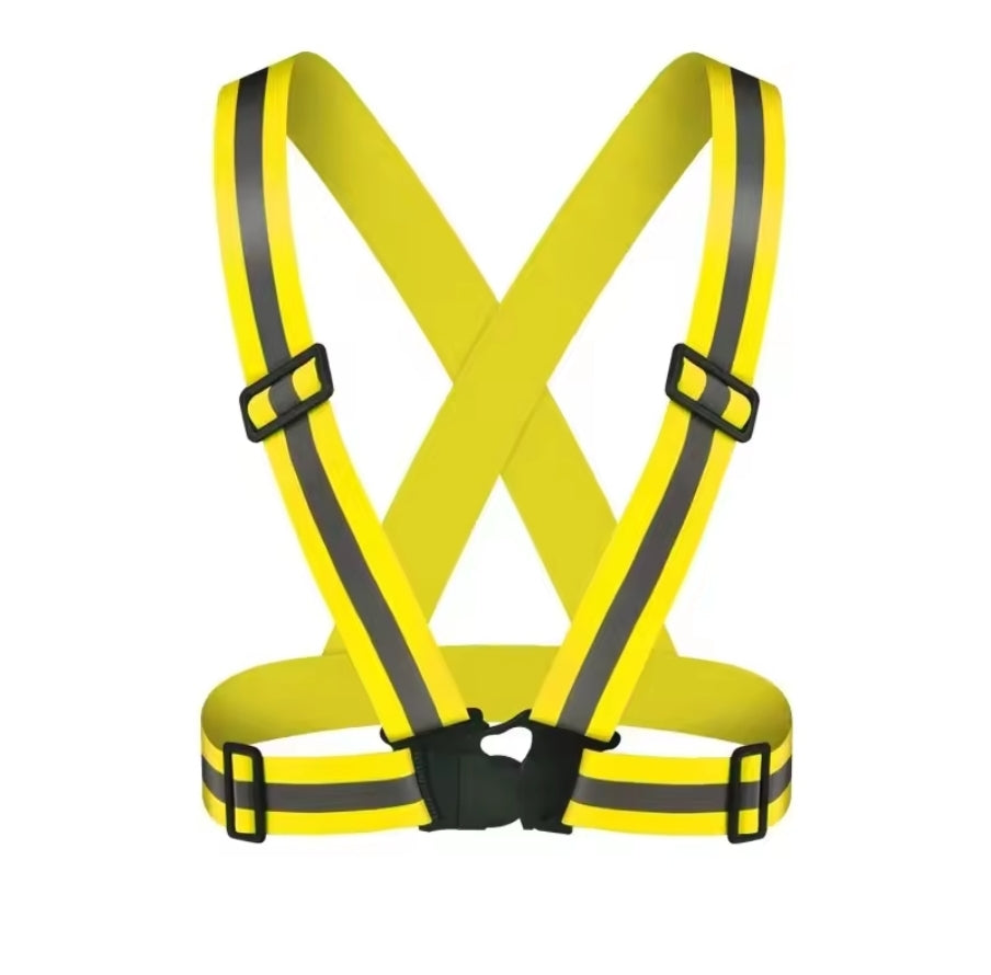 Colour reflective vest belt - unisex